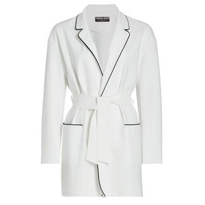 Chiara Boni La Petite Robe Giglaffy Waist Tie Blazer size 12 NWT